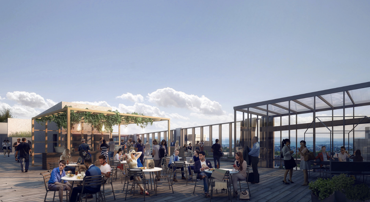 Illustrasjonsbilde av Økern portal utvendig takterrasse