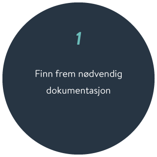 1. Finn frem nødvendig dokumentasjon