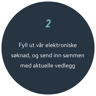 2. Fyll inn vår elektroniske søknad, og send den sammen med aktuelle vedlegg